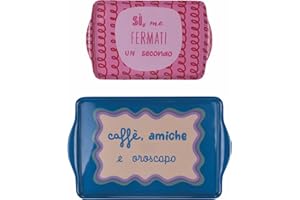 VILLA D'ESTE HOME TIVOLI 1996 More Amor - Juego de 2 bandejas de melamina