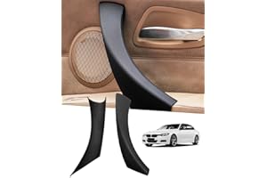 LALAIJDOU Maniglia interna della porta e90 e91，e90 maniglia interna della porta Compatibile con BMW Serie 3 E90 E91 (E90 Maniglia coperture destra nera)
