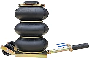 STIX Automotive Equipment Cric pneumatique 3T - Poignée courte - 3 coussins d'air - 3000 kg