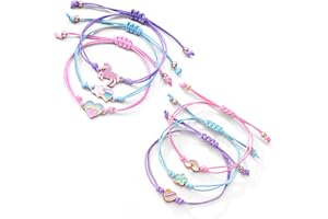 Rhys 6 Piezas Pulseras niña,pulsera niño,pulsera actividad niño,hacer pulseras niñas,Para Niños Fiesta de Cumpleaños Pulseras para niños Niños Cumpleaños