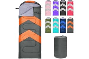 Zusentee Saco de Dormir Adultos Ultraligero Compacto, 3-4 Estaciones-Ligero Saco de Dormir Invierno Niños Impermeable para Camping y Senderismo