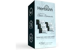 Herbishh Hair Color Stain Remover Wipes – Gentle Formula for Dye Cleanup – Easy Clean Hair Color Remover Wipes for Skin (25 Wipes, 1 Count)