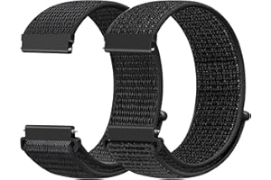 Runostrich Nylon Armband 16mm 18mm 19mm 20mm 22mm 24mm Sport Loop Schnellverschluss Uhrenarmband Aatmungsaktive Verstellbarer Ersatzarmband für Damen Herren