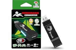 Brook Wingman XB 3 Konverter – Entfesseln Sie die Kraft des plattformübergreifenden Gamings, kabelloser Controller-Adapter für neue XB Series X/S, XB One Konsolen und PC (X-Eingang), unterstützt Remap