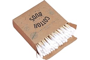 luoshaPUCY Cotton fioc di bambù Coton Buds, Swabs, Versatili, Ecocompatibili (100 Pezzi)