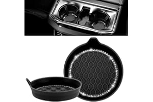 JOYTUTUS Set di 2 sottobicchieri universali per auto, sottobicchieri antiscivolo, per tazze da caffè, accessori per auto per donne, 2 pezzi