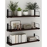 FireBees Wooden Wall Shelf for Books | Wall Mounted Bookshelf for Living Room & Bedroom | Floating Wall Bookshelf | Book Shel