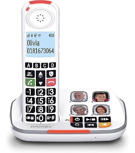 Telefono Fisso Swissvoice Xtra 1110 - Tasti Grandi, Suoneria Forte, Audio Boost, Per Anziani - Foto 3