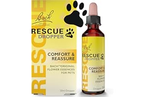 Rescue Pet Dropper | Calming Drops for Dogs, Cats & Pets | Bach Original Flower Essences | 20ml | Pet-Friendly Support for Stress, Travel, Fireworks & Separation Anxiety