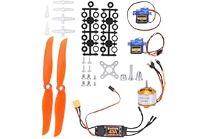 SEGUTAGE RC Airplane Power Kit, 2212 KV2200 Motor 40A XT60T ESC SG90 Servo 6035 Propeller Accessory Kit for RC Plane Quadcopter Fixed Wing