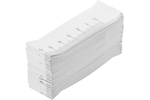 Housoutil 100 Stück 100cm/40 Zoll Weiches Maßband, Weißes Papier Maßband, Weiches Beidseitiges Schneidermaßband, Körpermaßband, Flexibles Maßband für Familienmaß Brust-/Taillenumfang