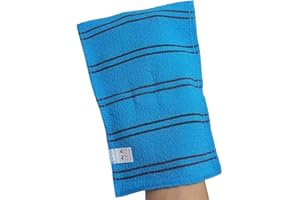 (10 Pack) SongWol Korean Beauty Skin große Peeling-Handschuhe Badetuch Scrub Kleider waschen - Made in Korea blau