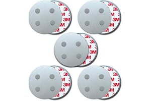 HaftPlus - Magnethalterung für Rauchmelder | Extra mit 4-Fach Magneten & 3M Klebekraft | Schnell & sicher ohne Bohren | 5X Rauchmelder-Magnethalter Ø 70mm