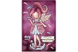 SANTORO Gorjuss Agenda semainier 2024 de poche avec planificateurs mensuels et annuels – Pour sa sœur, amie, maman, petite amie – Gorjuss Dancing on Air