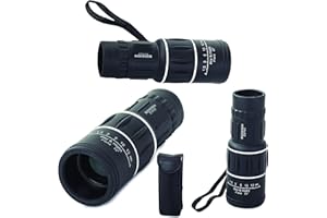 PARENCE - Fernglas Monokular 16 X 52 mit Nachtfunktion - Tragetasche & Reinigungswerkzeug - Gepanzerte Linse - Ideal Camping, Angeln, Beobachtung, Konzert, Schießstand