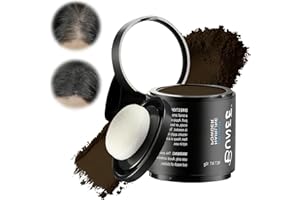 TULAMORIY 10g Retocador de raíces en polvo,Hairline Powder para Cubrir Raíces,Polvo para la Línea del Cabello,Cubre Rápidamente,para densificar el cabello de mujeres y hombre(castaño oscuro)