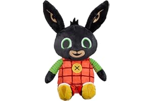 Rainbow Designs Talking Bing Soft Toy - Interactive Character Plush Toy with Squeezable Tummy Feature, Super Soft Fabric Cute Stuffed Animal for Preschool Children & Imaginative Play