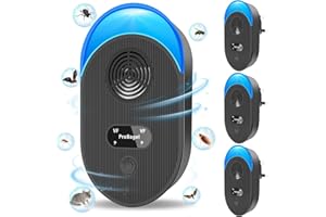 ProBagel 2025 Upgrade Ultrasonic Pest Repellent, 4 Pack Powerful Mouse Repeller plug in Pest Control, Effective against Mice, Rats, Spiders, Mosquitoes, Cockroaches, Rodent, Safe for Pets and Humans