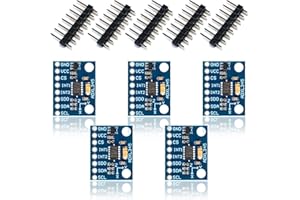 VEGENA ADXL345 Beschleunigungsmesser, 5 Stück Beschleunigungssensor ADXL345 Modul GY-291 Digitales 3-Achsen Accelerometer Schwerkraft Sensor Modul Kompatibel mit Arduino Raspberry Pi, I2C, SPI, G-Sensor