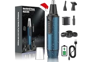 NUMIFUN Nose Hair Trimmer for Men 2025 Painless Noses Trimmer Rechargeable Nasal Hair Trimmers for Men,Professional Nose Hair Trimmer with IPX7 Waterproof,Dual Edge Blades for Easy Cleansing