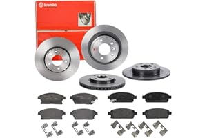 BREMBO BUNDLE Bremsen Set Bremsscheiben + Bremsbeläge Vorne + Hinten für Opel Astra J Chevrolet