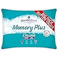 Slumberdown Memory Foam Pillows 2 Pack - Firm Support Side Sleeper Pillows for Neck and Shoulder Pain Relief - Orthopaedic, Supportive, UK Standard Size (38cm x 64cm)