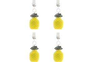 MIK Funshopping Juego de 4 pesos para mantel con fuerza de sujeción – Pesos para mantel – Ideal para la mesa (piña)