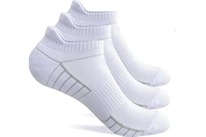 YCQQPRO Socken Herren 43-46, Sneaker Socken Damen 39-42, Sportsocken 35-38, Baumwolle Laufsocken Atmungsaktiv, Kurz Knöchel Gepolsterte Socken, 3/6 Paar
