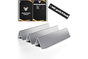 Elite BBQ 1,5mm Massive Brennerabdeckung Aromaschienen für Weber Spirit 210 220 ab 2013, Flavorizer Bars Weber Spirit Gasgrill Spirit 210 Ersatzteile 7365 Hitzereflektor Spirit I & II E210 E220 S210