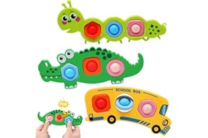 Ballery Pop It Fidget Toy Set, Push and Pop Bubble Sensory Fidget Toy, Squeeze Sensory Toys, Giocattolo Regalo per Bambini Bambina