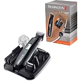 Remington Groomkit Pg6130, Y&uuml;z Ve V&uuml;cut Kılı I&ccedil;in Şekillendirme Seti, 4 &Ccedil;ıkarılabilir Başlık, Siyah / Gri