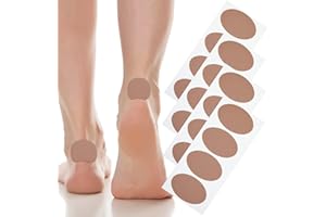 BENCAILOR Oval Moleskin Pads 4 Sheets Adhesive Blister Tapes Moleskin Coverlets Knit Mole Skin Patches Blisters Prevention for Heel and Toe for Boots Hiking Unsuitable Shoes Reduce Friction Pain