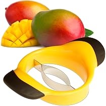 2 Stück Mango-Schneider Edelstahl – Auch Für Wassermelone & Drachenfrucht, Rutschfester Griff