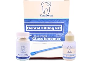 YOUDENT Tooth Filling Repair Kit | Tooth Repair Kit | Dental Repair Kit | Glass Ionomer | Filling Kit for Teeth | Dentist Tools, Dental Glue, Dental Filling | Glass Repair