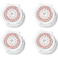 Clarisonic Radiance Facial Cleansing Brush Head Replacement Compatible with Mia 1, Mia 2, Mia Fit, Alpha Fit, Smart Profile Uplift and Alpha Fit X, 4 Count
