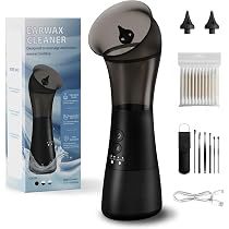 Pulitore Cerume Portatile Con Luce LED E Due Testine Lavabili – Morbido, Leggero, Per Adulti E Bambini, Batterie Incluse