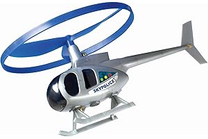 Paul Günther 1677 - Hélicoptère Sky Police, hélicoptère de police avec poignée de démarrage rapide Powerzug, prêt à décoller, diamètre du rotor env. 12,5 cm