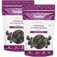 Farmley Premium California Pitted Prunes - Nutritious and Juicy Dried Fruit Plums | High Fibre Source | Resealable Pouch (Pack of 2-200 grams Each) - 400 grams