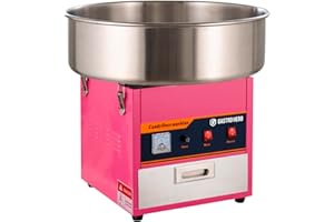 ‎GASTROHERO GastroHero Zuckerwattemaschine I Profi Zuckerwatte Maschine für Gastronomie I Cotton Candy Machine I Zuckerwatte für Jahrmärkte Weihnachtsmärkte Events