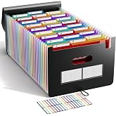 ABClife A4 Large Capacity Expanding File Folder with 26 Pockets &ndash; Expanding Portable Accordion Documents for Office School, A