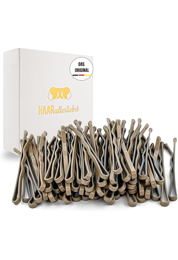 MORGLES Haarnadeln Set – 240 Stück, 5,6 Cm, Silber, Mit Box, Sicherer Halt Für Graues & Alle Haartypen