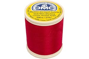 DMC - Fil à Quilter - Fil à Coudre | 100% Coton - Fil Fin, Soyeux, Doux et très résistant | Idéal pour Le Quilt et Le Patchwork, Main et Machine | Bobines 200 m - 106 Coloris