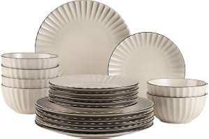 MÄSER Serie Osita 931967 Porslinsset, Vit, 18 Stycken