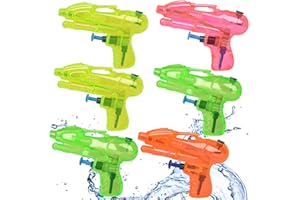 oumuik Petit Pistolet à Eau 6 Pack Water Guns Pistolet à Eau en Plastique pour Enfants Couleur aléatoire