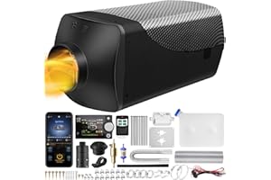 ‎VELPAX 12V Standheizung Diesel, 5KW Diesel Lufterhitzer, Kraftstoff Autoheizung mit LCD-Schalter, Fernbedienung und Bluetooth-APP Steuerung für Caravans, Wohnmobil Auto LKW