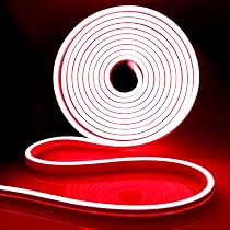 iNextStation Neon Strip Lights 5M, DC 12V Red LED Lights Strip ...