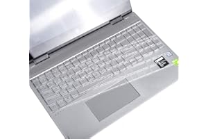 MUBUY-GOL Housse de clavier en TPU pour HP Envy X360/HP Pavilion 15-cs/cc 15m-dr/ds, 15.6 17.3 HP Laptop 15-by/ef 17-by/ca 15-dy2075tg 17-by3065st 17-by4061nr 17-by3613dx 17-by3613dx 17. -by306 3dx 17-by4059cl