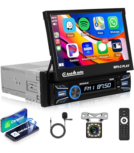 8Core/4G 64G Hikity Android 15 1 DIN autoradio met DSP, draadloze CarPlay Android Auto, 7 inch intrekbaar scherm, autoradio, Bluetooth met wifi, GPS AM/FM/RDS, dubbele USB SWC MIC CAM 8Core/4G 64G Hikity Android 15 1 DIN autoradio met DSP, draadloze CarPlay Android Auto, 7 inch intrekbaar scherm, autoradio, Bluetooth met wifi, GPS AM/FM/RDS, dubbele USB SWC MIC CAM