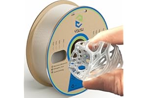 YOUSU TPU Filamento Flexible 1.75mm，95A TPU, TPU Transparente，Impresora 3D Filamento 1KG 1 Carrete