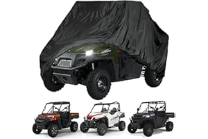 QYMOTO Copertura UTV a 2 posti, compatibile con Polaris Ranger 570, coperture RZR 900/1000, Honda Pioneer 500/700, Can am X3, Arctic Cat Side by Side Protezione per tutte le condizioni atmosferiche